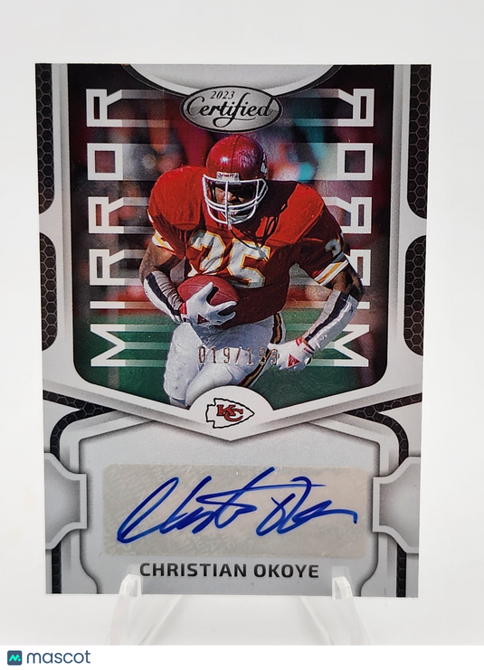 2023 Panini Certified Mirror Christian Okoye #MS48 /199 Autograph