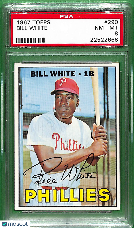 1967 Topps Bill White #290 PSA 8