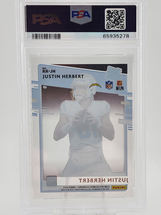 2020 Panini Clearly Donruss Rated Rookies Justin Herbert
