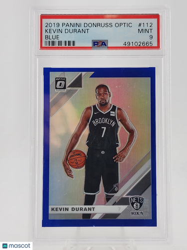 2019 Panini Donruss Optic Kevin Durant #112 Blue /59 PSA 9