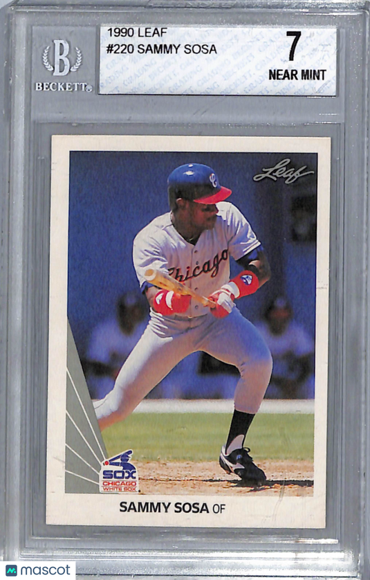 1990 Leaf Sammy Sosa #220 BGS 7