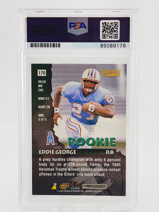 1996 Pinnacle Eddie George Rookie PSA