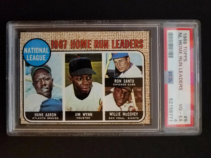 1968 Topps NL Home Run Leaders #5 PSA 4