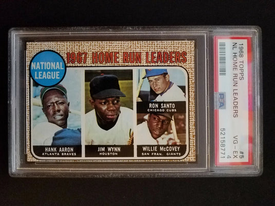 1968 Topps NL Home Run Leaders #5 PSA 4