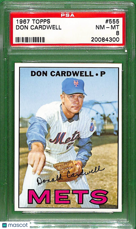 1967 Topps Don Cardwell #555 PSA 8