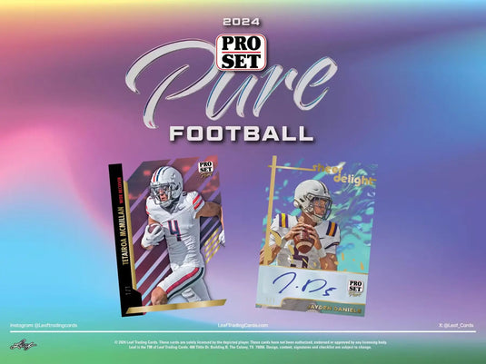 2024 Leaf Pro Set Pure Football Hobby Box