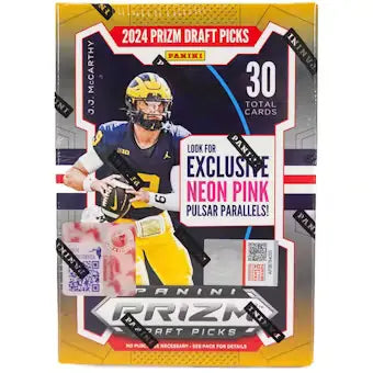 2024 Panini Prizm Draft Picks Football Hobby Blaster Box (Neon Pink Pulsar Parallels!)