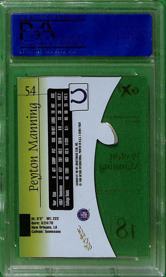 1998 Skybox E-X2001 Peyton Manning