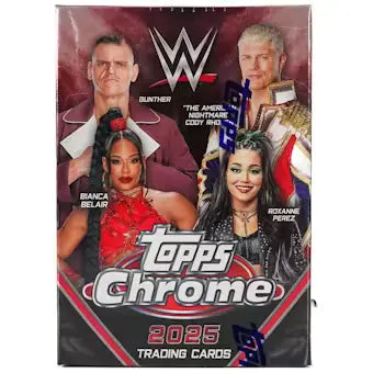 2025 Topps Chrome WWE Wrestling 7-Pack Blaster Box