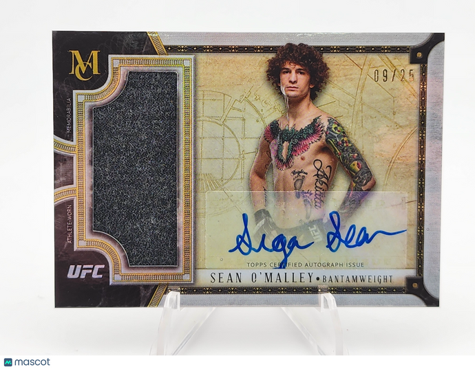 2018 Topps Museum Collection Sean O'Malley #SSAR-SOM /25 Relic Signature