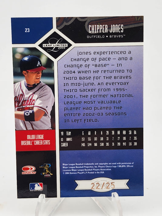 2004 Leaf Limited Chipper Jones