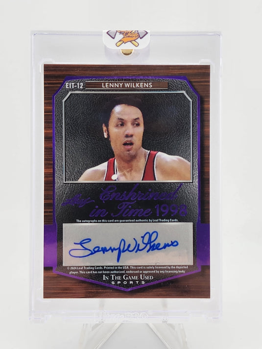 2022 In The Game Used Sports Lenny Wilkens Larry Bird