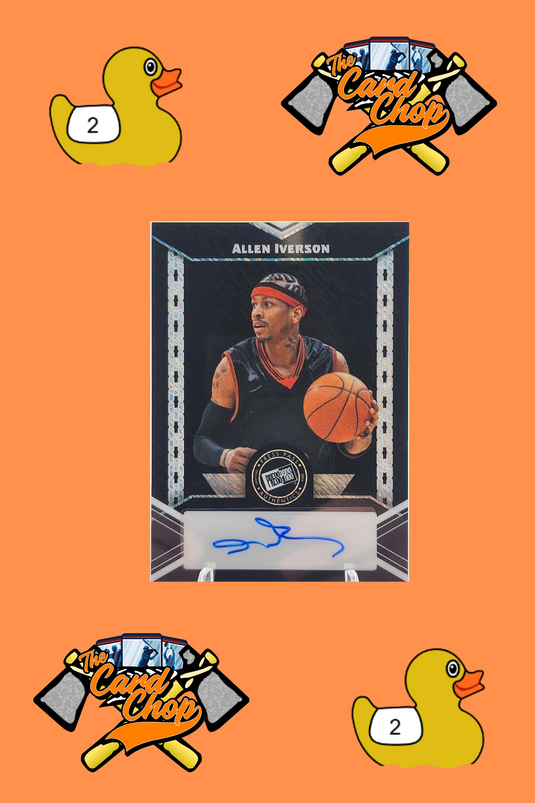 #417 Duck Race Allen Iverson Auto /5!