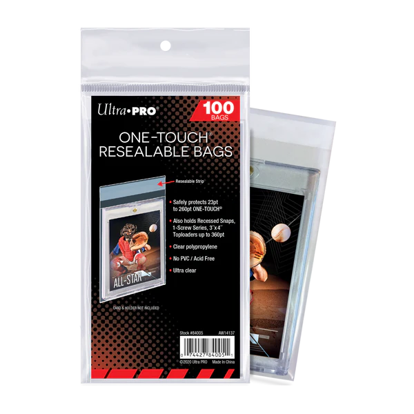 Ultra Pro Resealable One-Touch Bag (100Ct Pk)