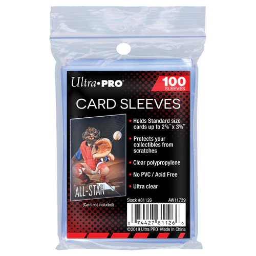 Ultrapro 2 5/8 X 3 5/8 Card Soft Sleeves (Penny Sleeves)