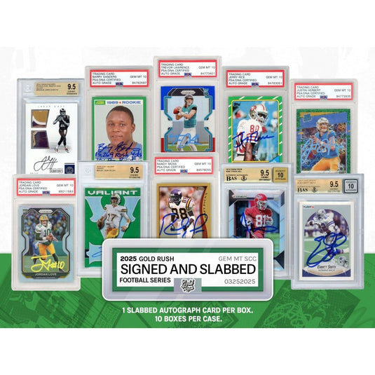 2025 Gold Rush Signed & Slabbed Football