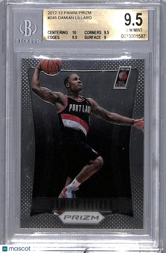 2012 Panini Prizm Damian Lillard #245 Rookie BGS 9.5