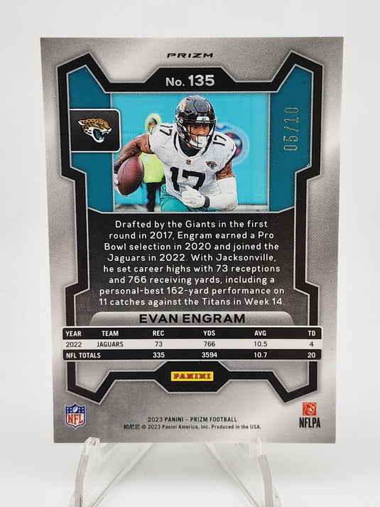 2023 Panini Prizm Football Evan Engram #135 Gold /10