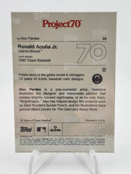 2021 Topps Project70 Ronald Acuña Jr. #34