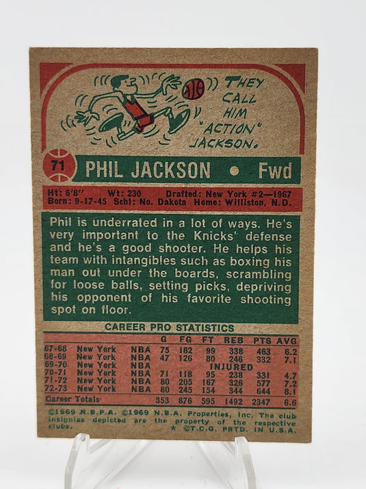 1973 Topps Phil Jackson #71