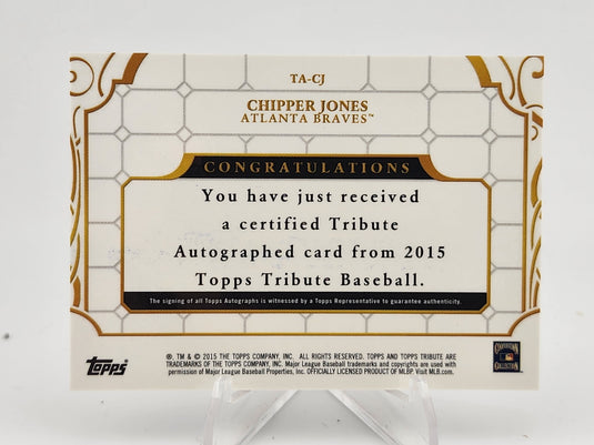 2015 Topps Tribute Chipper Jones