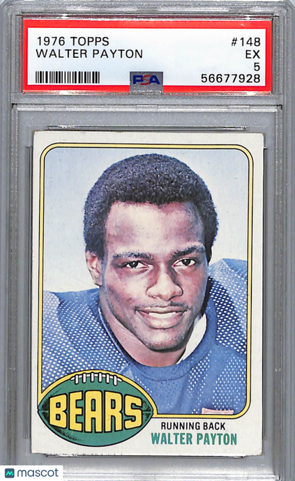 1976 Topps Walter Payton #148 PSA 5