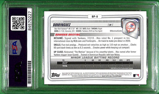 2024 Jasson Dominguez PSA A Auto A