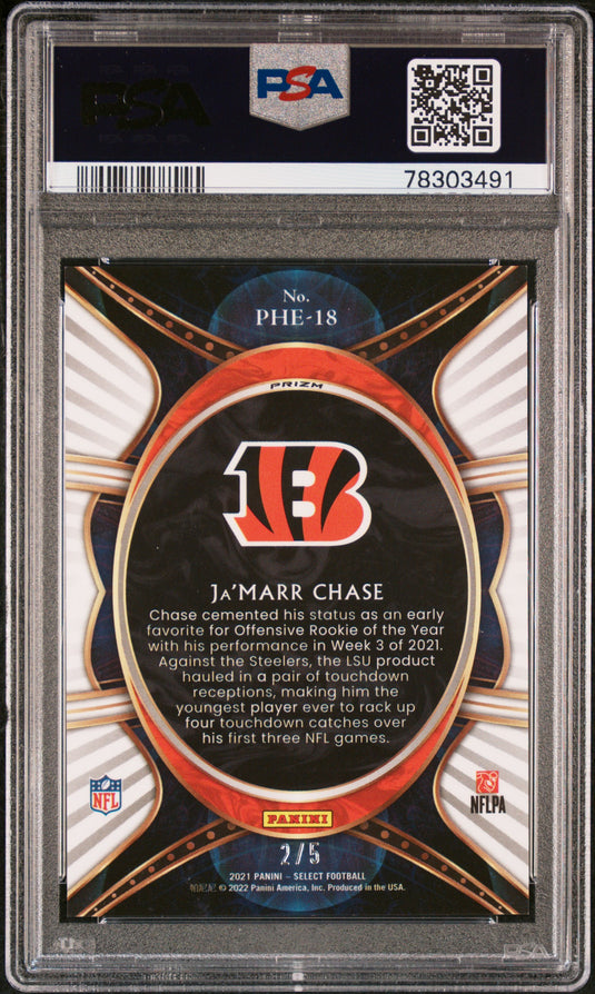2021 Panini Select Phenomenon Ja'marr Chase