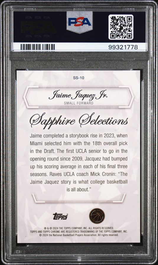 2023 Sapphire Edition Sapphire Jaime Jaquez JR.