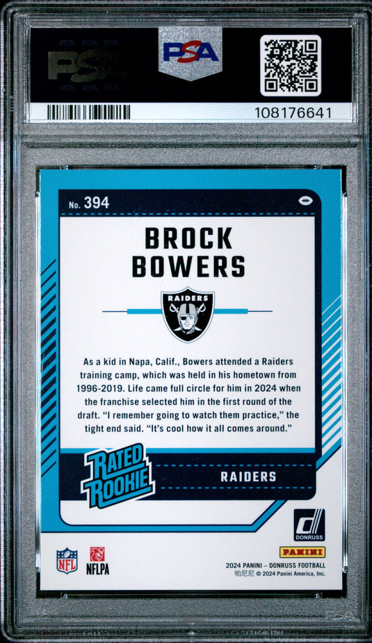 2024 Panini Donruss Brock Bowers