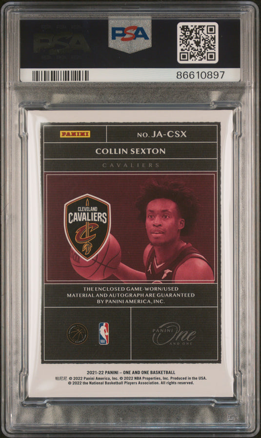 2021 Panini One And One Jersey Autographs Collin Sexton