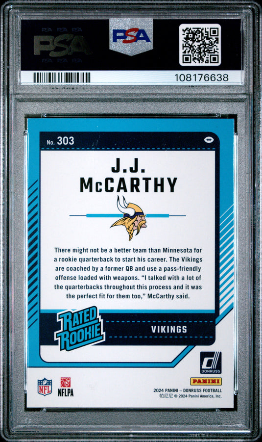 2024 Panini Donruss JJ Mccarthy