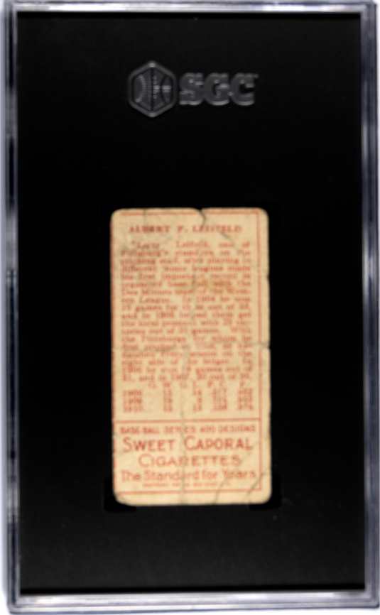 1911 Sweet Caporal (T205) Lefty Leifield Initials "a. P. " On Front SGC 1