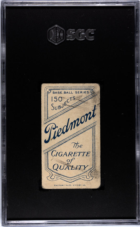 1909 Piedmont Cigarettes (T206) Rube Manning Batting SGC A