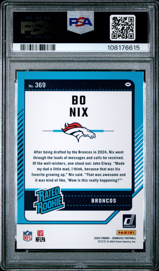 2024 Panini Donruss Bo Nix