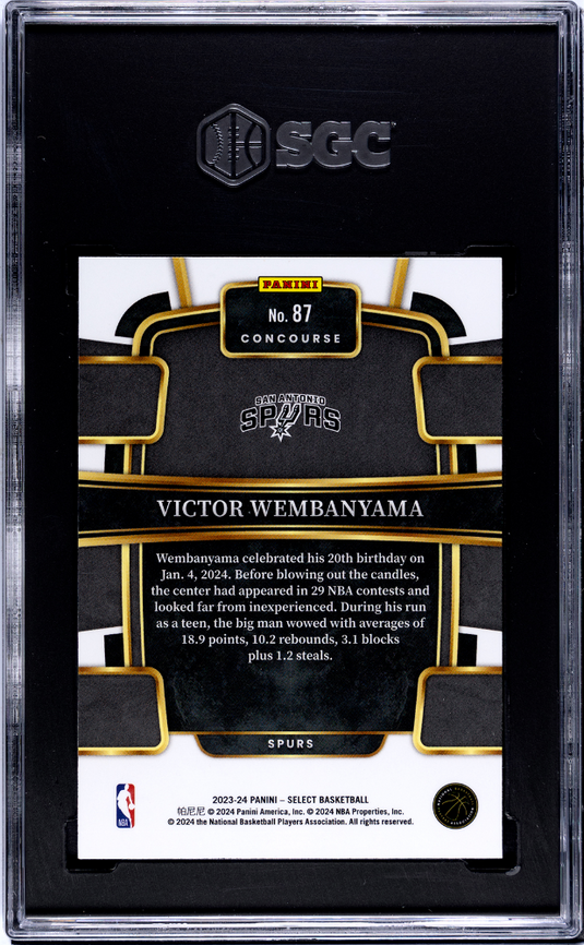 2023 Panini Select Victor Wembanyama