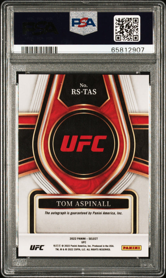 2022 Panini Select UFC Rookie Signatures Tom Aspinall