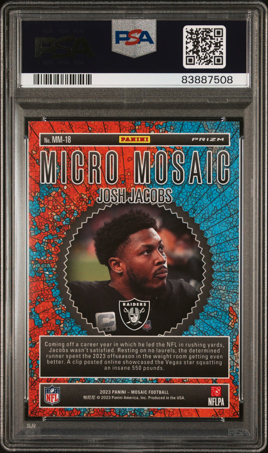 2023 Panini Mosaic Micro Mosaic Josh Jacobs