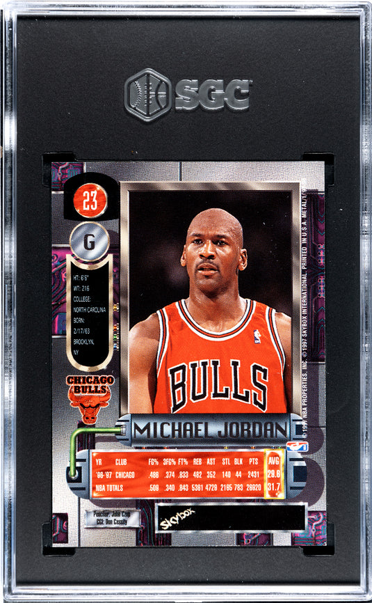 1997 Skybox Metal Universe Michael Jordan #23 SGC 9.5
