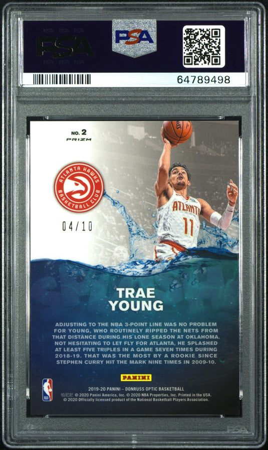 2019 Panini Donruss Optic Splash! Trae Young