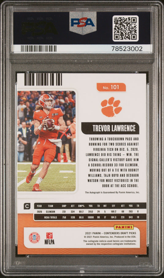 2021 Panini Contenders Draft Picks Trevor Lawrence