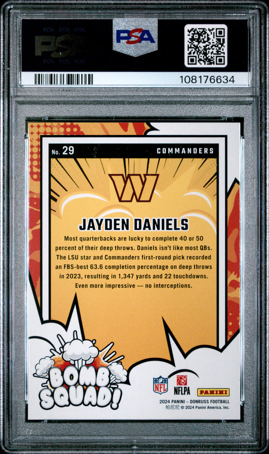 2024 Panini Donruss Bomb Squad Jayden Daniels