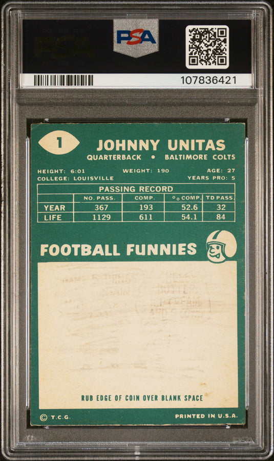 1960 Topps Johnny Unitas