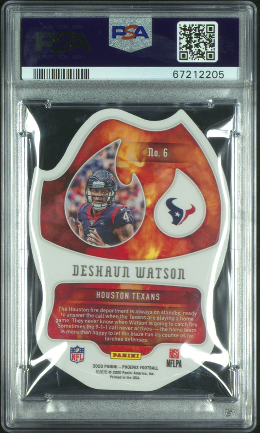 2020 Panini Phoenix EN Fuego Deshaun Watson #6 PSA 10