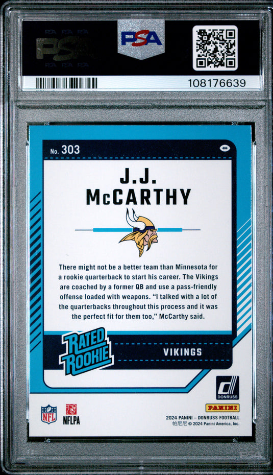 2024 Panini Donruss JJ Mccarthy