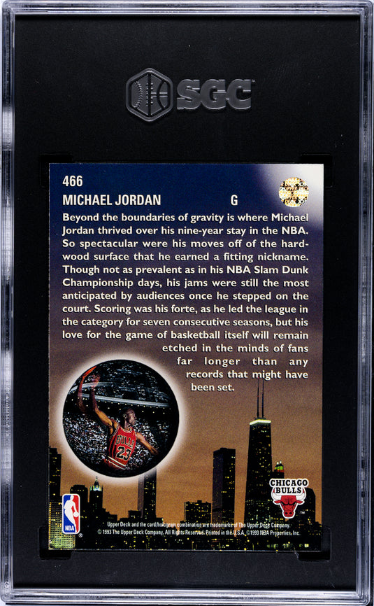 1993 Upper Deck Michael Jordan #466 Skylights SGC 8.5