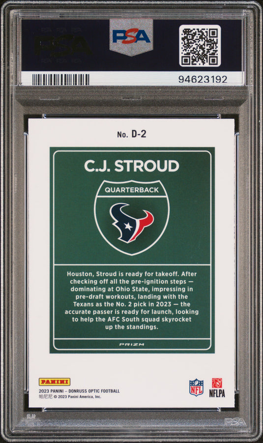 2023 Panini Donruss Optic Downtown! CJ Stroud