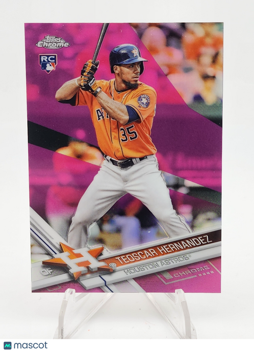 2017 Topps Chrome Teoscar Hernandez #116 Pink Refractor RC