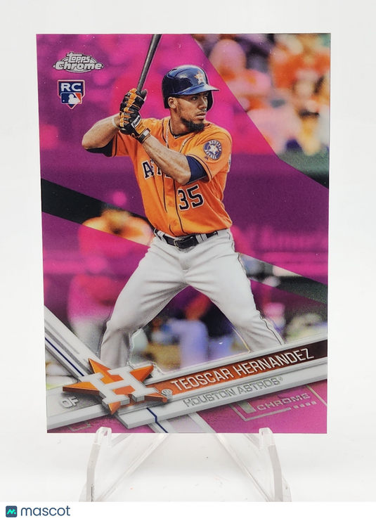 2017 Topps Chrome Teoscar Hernandez #116 Pink Refractor RC