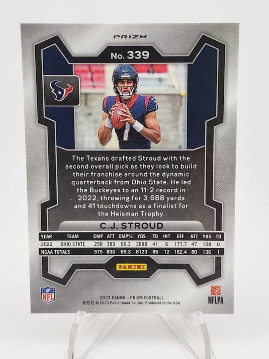 2023 Panini Prizm C.J. Stroud #339 Orange Lazers RC